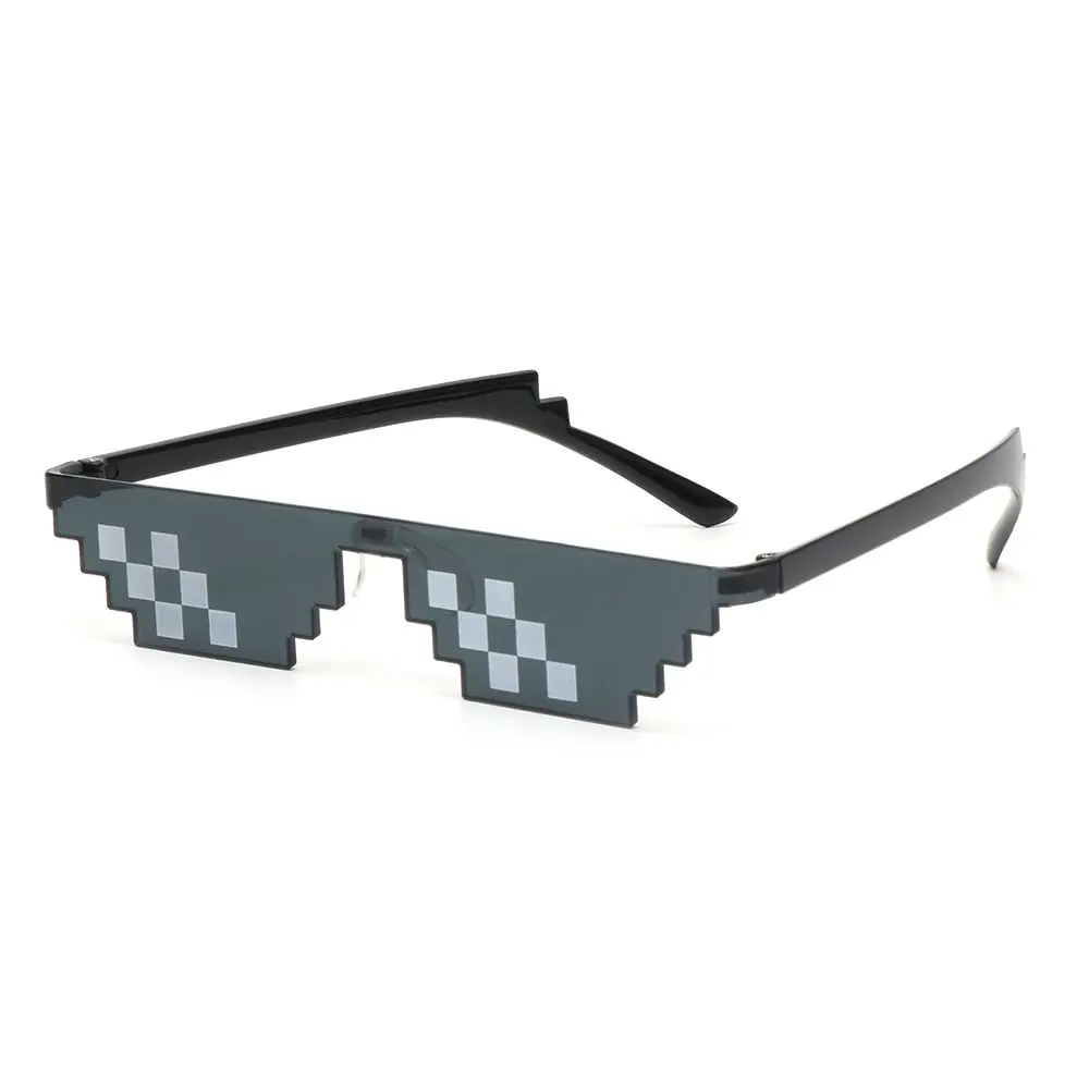 big cat eye sunglasses Fashion Glasses Shades 8 Bit Pixelated Ladies Sunglasses Unisex Eyeglasses Mosaic Sunglasses Funny Vintage Thug Life Glasses square sunglasses