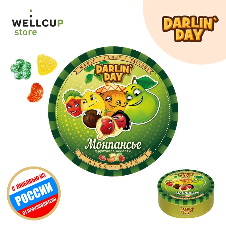 Монпансье darlin'day lemon, orange, cherry, strawberry, pear 90 C. afbeelding