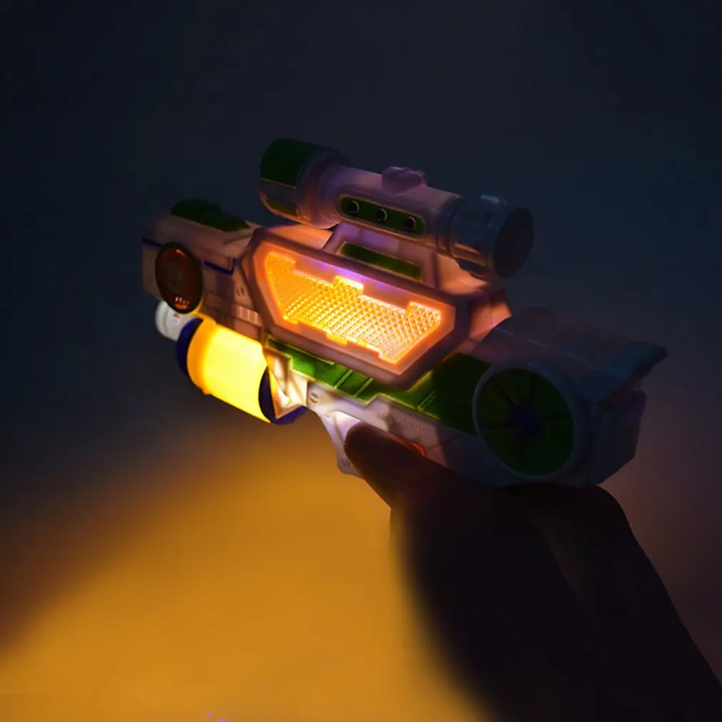 Игрушка для игр на открытом воздухе пистолет Электрический светящийся флэш-светильник музыка восемь видов изображения голосовой проекции пистолет игрушки как подарок игрушечное оружие