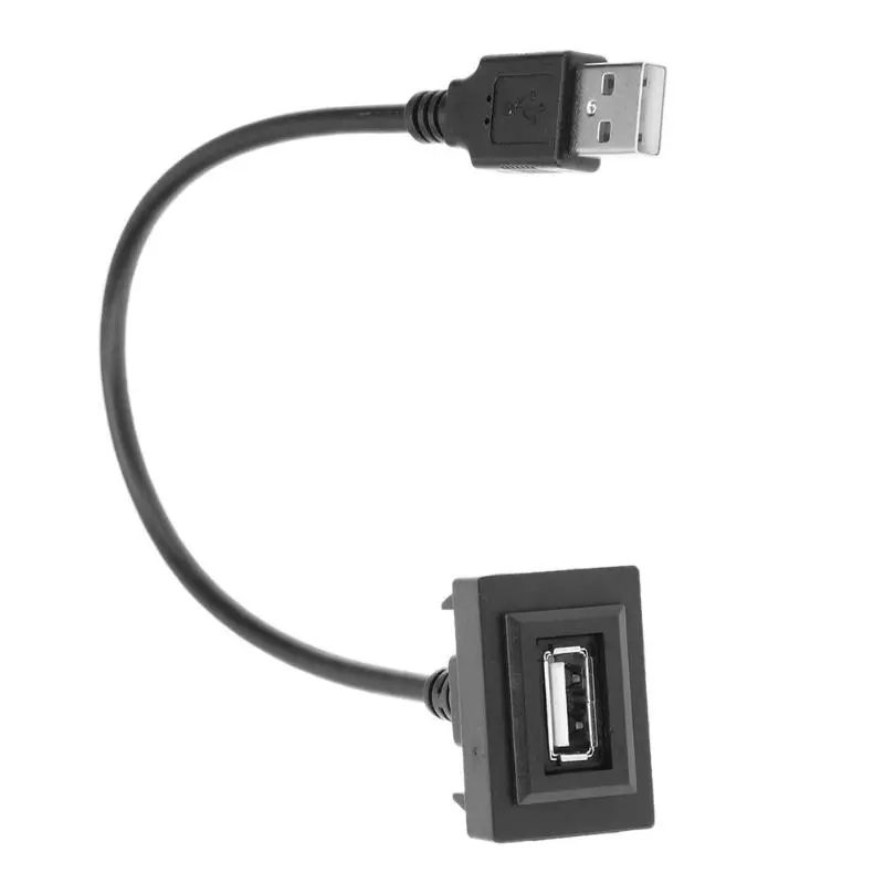 USB удлинитель для приборной панели, отличный ABS пластик, пролонгированное прочное крепление типа А, кабель для мужчин и женщин для VIGO
