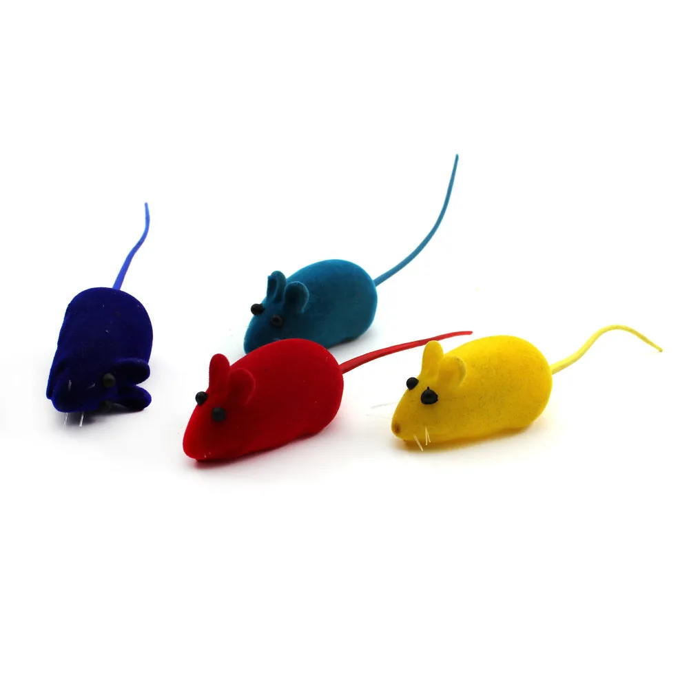 

Fun Sound Chewing Toy False Mouse Rat Pet Cat Kitten Dog Pup Playing Squeaky