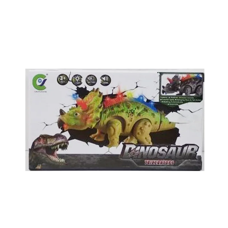 

Electric Dinosaur Model Toy Electric Sound And Light Triceratops Toy Children Imitation Dinosaurs Paradise Hot Sales