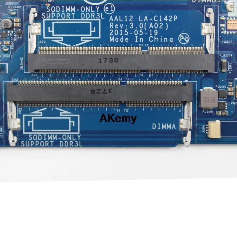 Для Dell Inspiron 5455 5555 ноутбук Mortherboard WithE1-7010 cpu AAL12 LA-C142P материнская плата протестирована работы