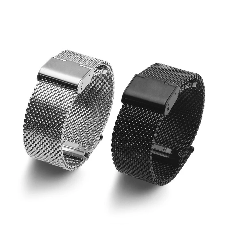

Watch Band Strap 20mm 22mm Stainless Steel Milanese Mesh Replacement for DW Black Rose Gold Blue Color