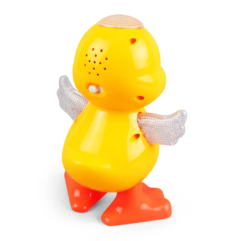 Zhenwei Battery Powered Musical Dancing Duck with Flashing Light Interesting Waddle Electronic Toy Gift for Toddlers Children