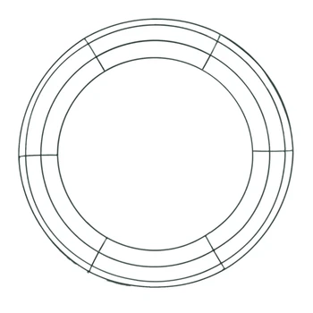 

Iron Floral Wreath Wire Wreath Frame Wire Wreath Making Rings for New Year Valentines Decoration (14 Inch)