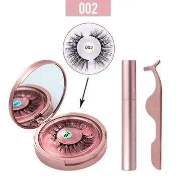 

Magnetic Eyeliner Liquid Eyeashes Kit Waterproof Long Lasting Eyeliner False Eyelashes Eyes Make Up Kits: