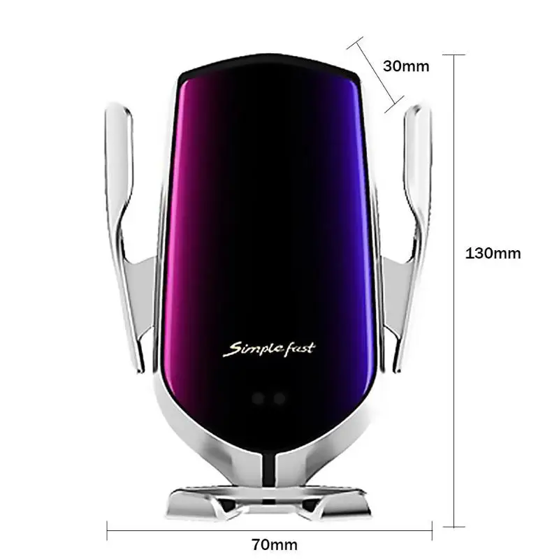 R1 10W универсальное беспроводное автомобильное зарядное устройство инфракрасный датчик Быстрая зарядка держатель для мобильного телефона зарядная док-станция для iPhone samsung