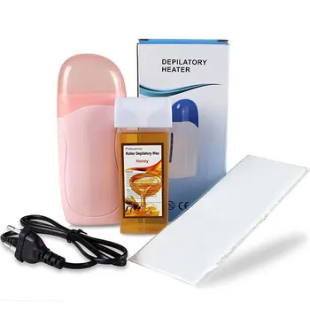 

Hair Removal Set Wax Melting Machine Roller Depilatory Wax Removing Waxing Strips Hair Remove bWaxing Kits