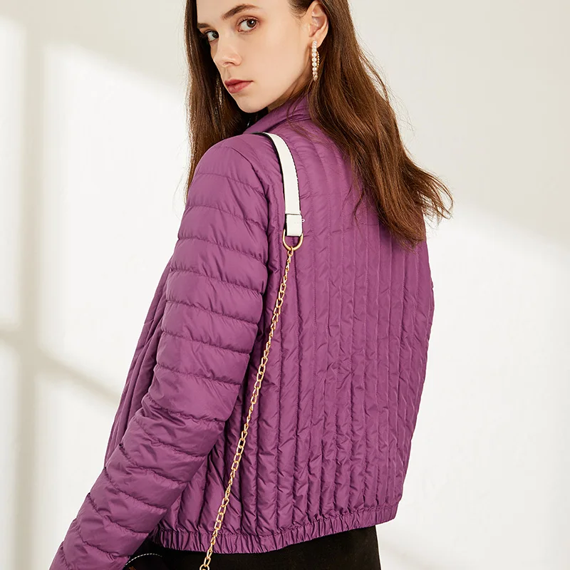 Женская Ультралегкая короткая куртка новинка 2019 осенне зимнее теплое облегающее