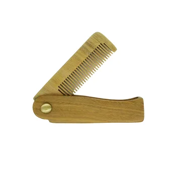 

Nordmyra Travel Comb Mustache Pocket Hair-Styling-Tool Beard Wooden Folding Anti-Static Portable