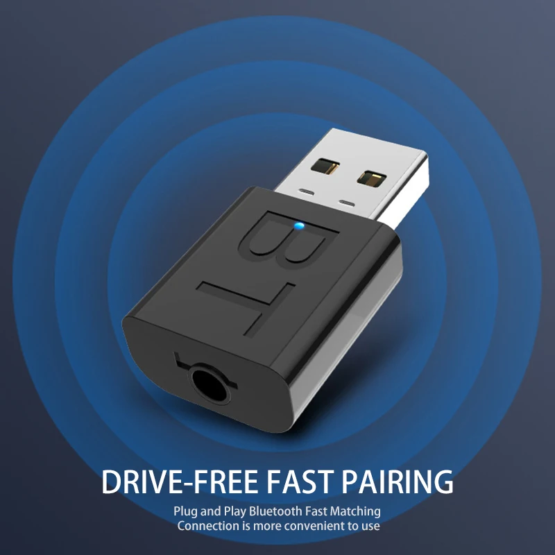 Мини USB Bluetooth 5 0 передатчик приемник стерео RCA 3 мм AUX для ТВ ПК наушники домашние