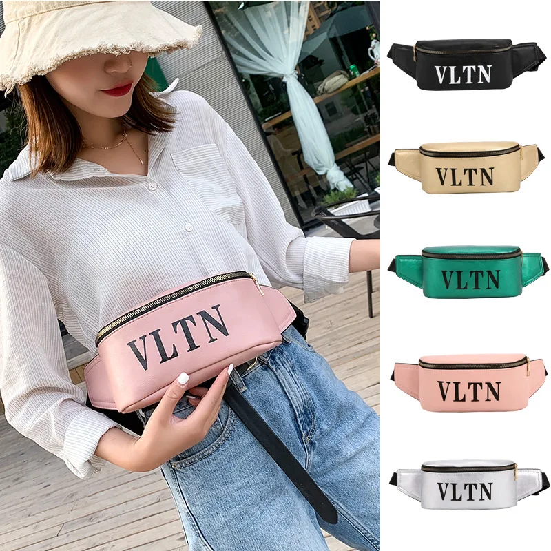 

Bag Women's 2019 Summer New Style Printed Lettered Shoulder Bag Fashion Small Chest Bag Pu Multi-functional Shoulder Bag