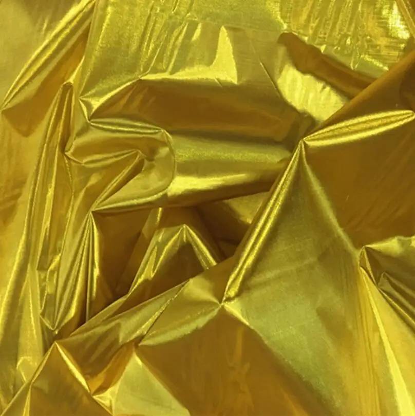 Double-side colored gold silver lightweight fabric for decor dance waving 150cm by yard