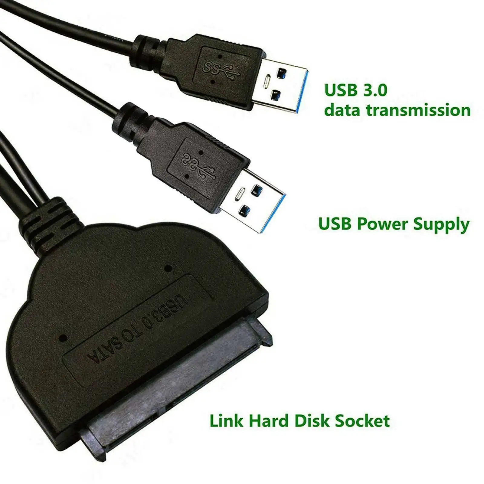 USB 3,0 a SATA 22pin disco duro SSD de 2,5 кабель адаптер