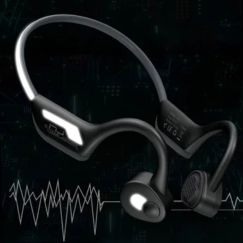 

J31 Wireless Bone Conduction Headphones Hands-free Headset Running Reflective Bluetooth 5.0 Earphone Outdoor Sports Headphones