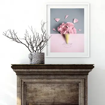 

Custom Poster The flowers#b Canvas Wall Art Picture Set Posters Home Decor Prints Abstract Prints for Room20-0630-57