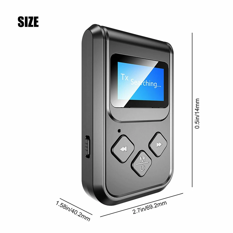 For Car Home Headphones 1pc Universal bluetooth 5 0 Audio Transmitter Receiver Portable Stereo Wireless Adapter Receiver Pohiks