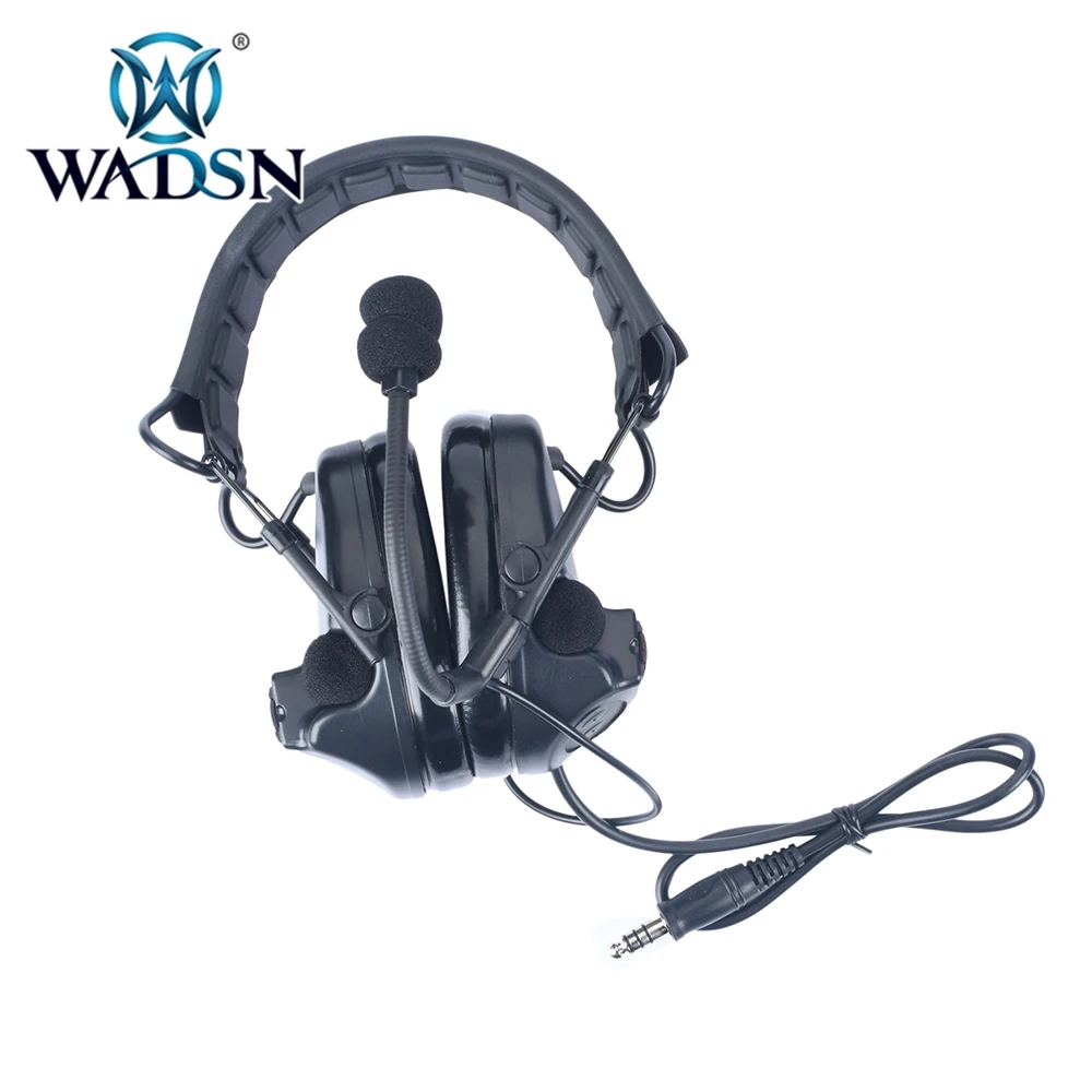 WADSN Softair наушники Comtac II тактическая гарнитура для страйкбола Midland/Ken PTT рация радио Охота авиация WZ164