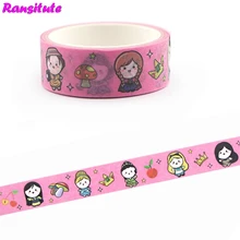 Ransitute мультфильм милый васи ленты DIY Украшение для альбома Скрапбукинг маскировки украшения инструмент цвет маскировки ленты R661