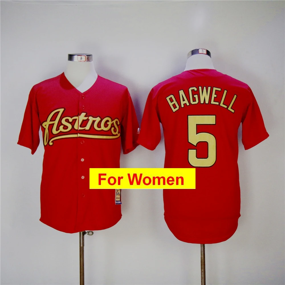 Wowomen Houston Jose Altuve Alex Breg женщины Джефф Бэгвелл Нолан Райан Флекс и крутой базовый игрок Джерси - Цвет: Темно-серый