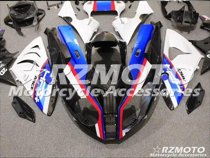 Мотоциклетный обтекатель abs комплект для S1000RR 2009- кузов из углеродного волокна с рисунком переводной воды магазин печати № 0113