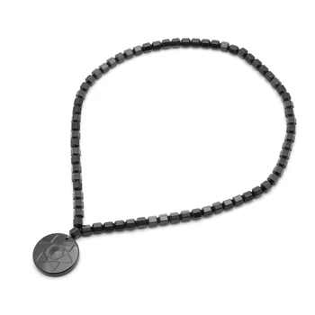 

Korea Natural Germanium Stone Anion Health Care Energy Necklace