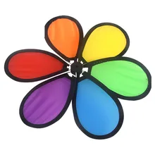 Красочные украшения сада полиэфирные колеса ветряная мельница для детей на открытом воздухе и украшения сада