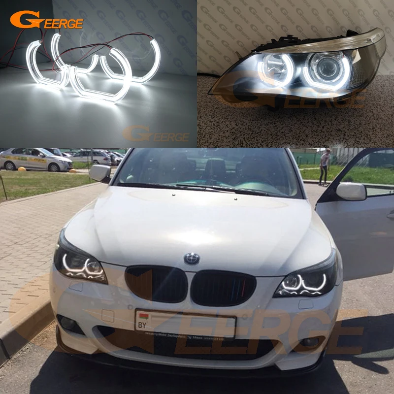 

For BMW E60 E61 520i 525i 530i 540i 545i 550i M5 Pre LCI 2003-2007 Excellent DTM M4 Style Ultra bright led Angel Eyes halo rings