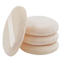 60/70/80 мм хлопковые плиссированные носки белого и розового цветов пуховки с лентой, Уход за лицом Инструменты для укладки волос 1000 шт./лот