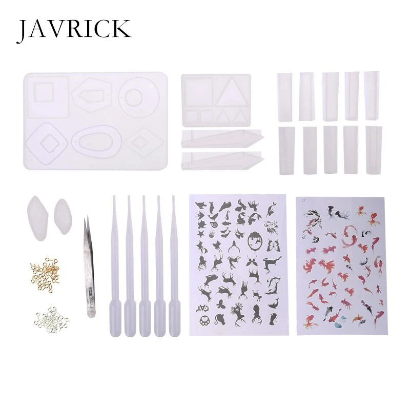 

DIY Filler Epoxy Resin Molds Silicone Pendant Earring Mould Fill Material Craft Tool DIY Pendant Accessories Jewelry Making Tool