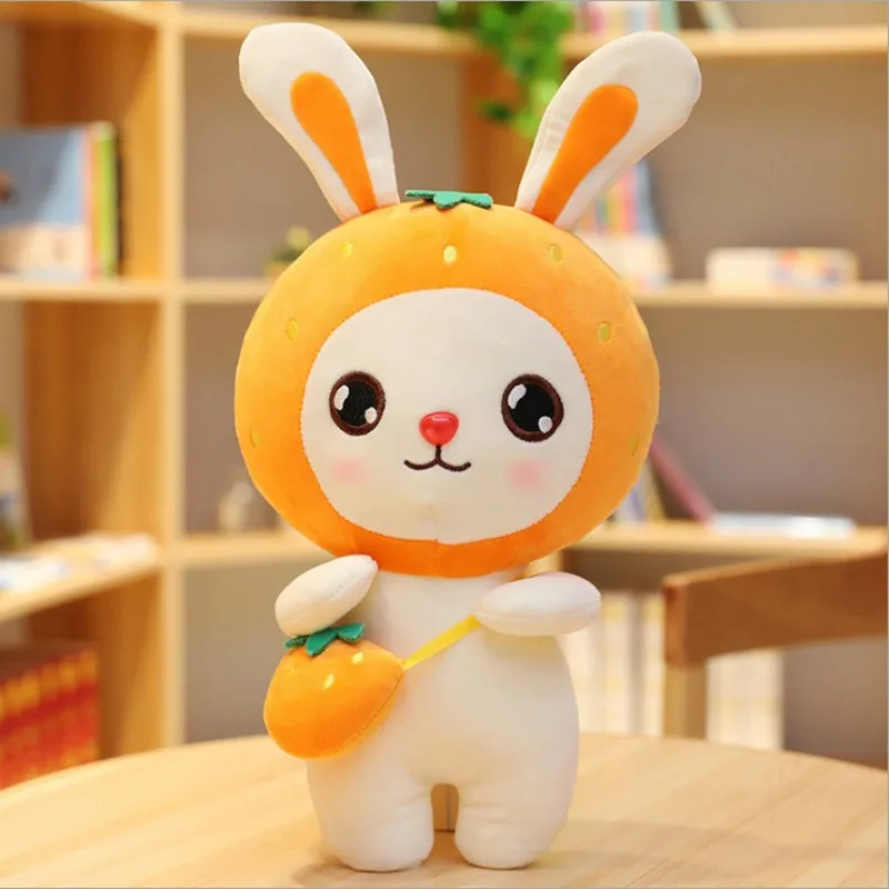 Orange 30 см милые мягкие плюшевые фрукты кролик игрушки Мягкая Детская плюшевая игрушка животные детские Kawaii Плюшевые игрушки Мультяшные животные мягкие игрушки - Цвет: Orange
