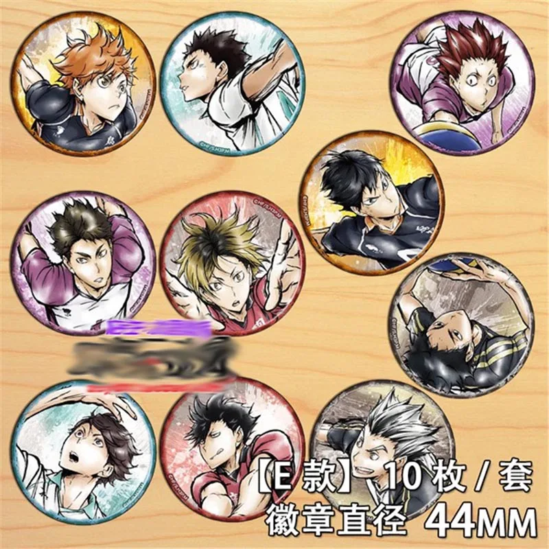 10 шт. аниме Haikyu! Коллекция аксессуаров булавки рюкзак сумки значок косплея набор
