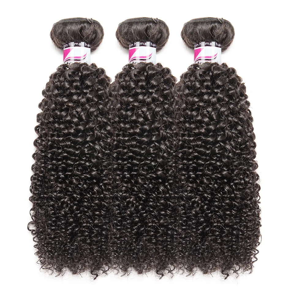 Stema монгольский курчавый и вьющийся волос пучки Remy Пряди человеческих для