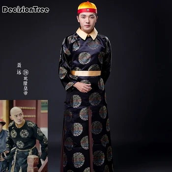 

2020 lovers dress longevity traditional mens chinese clothing men cheongsam shirt kung fu pattern tang suit hanfu hommes