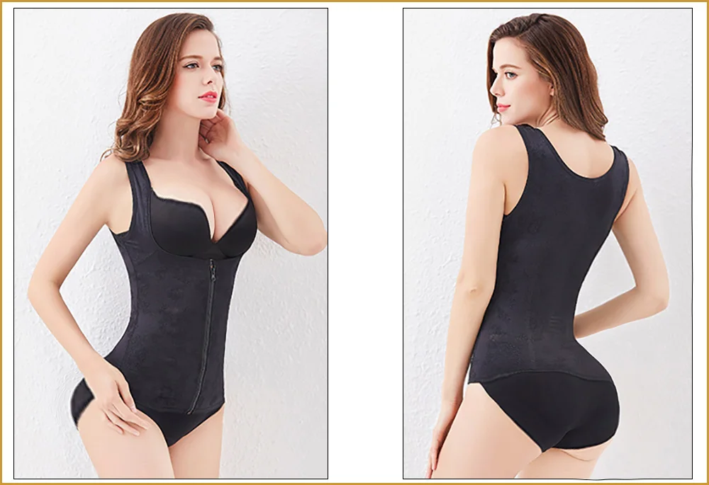 assets by spanx Shapewear Girdle Corset Shaper vest Waist Trainer Body Zip Shaper Women Corset Tummy Belly Control Slimming belt body shaper plus size shapewear