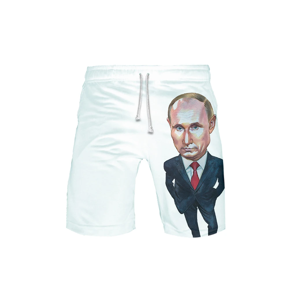 Mannen 3D Putin DBoard Shorts Trunks Zomer Nieuwe Sneldrogende Strand Shorts Mannen Hip Hop Putin korte Beach Wear