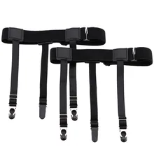 Мужская Женская официальная одежда рубашка против скольжения морщин зажим для чулок Белый воротник Топы ноги кольцо удобные анти-бег Gar