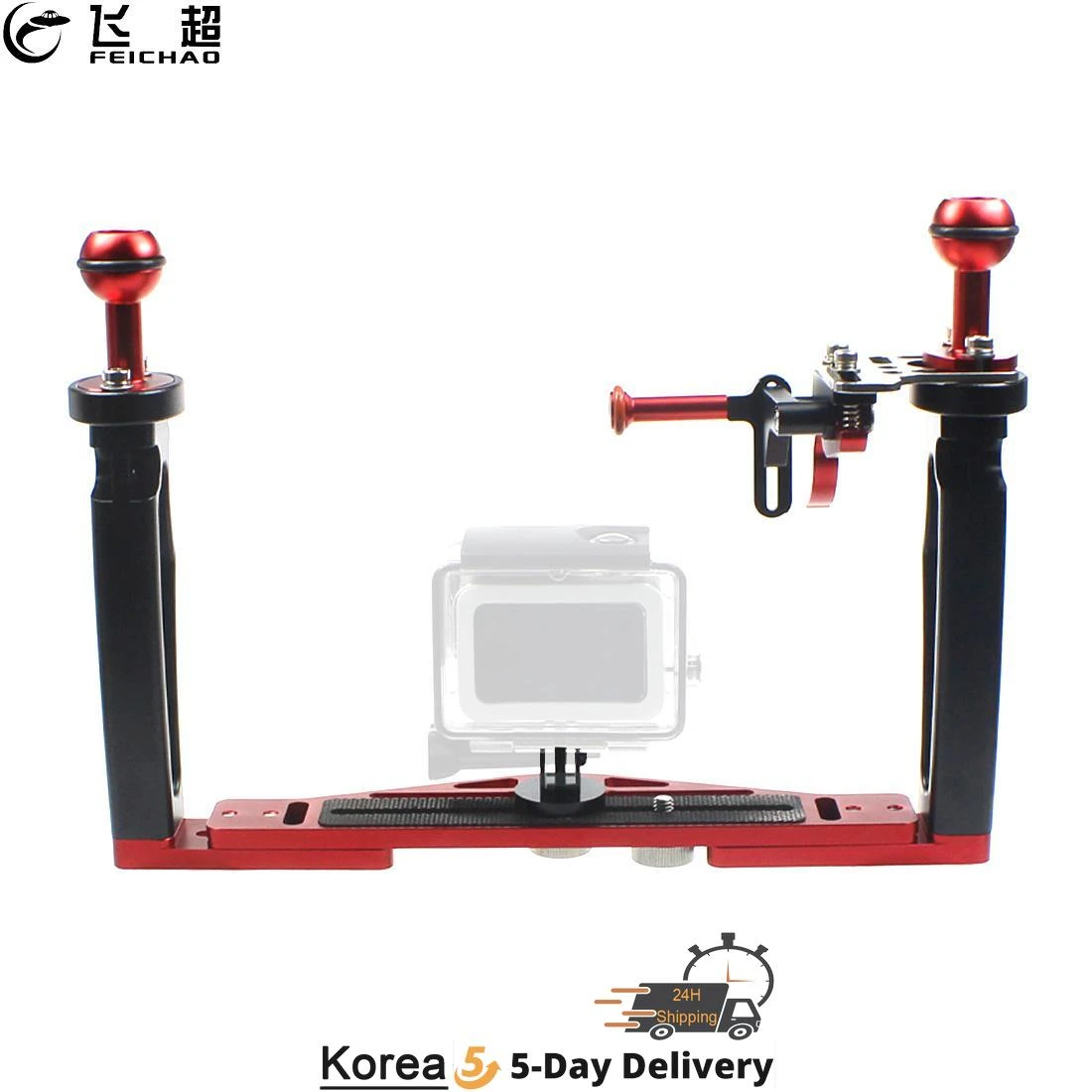 Dual Handheld Stabilizer Diving Underwater Camera Housings Tray with