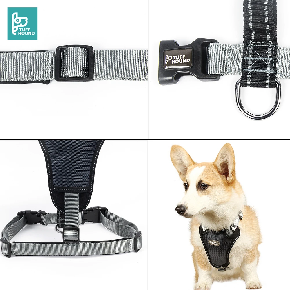 Tuff Dound нейлоновый собачий поводок жилет дышащий жгут домашних животных k9 Pitbull arnes Одежда для собак товары для маленьких средних собак