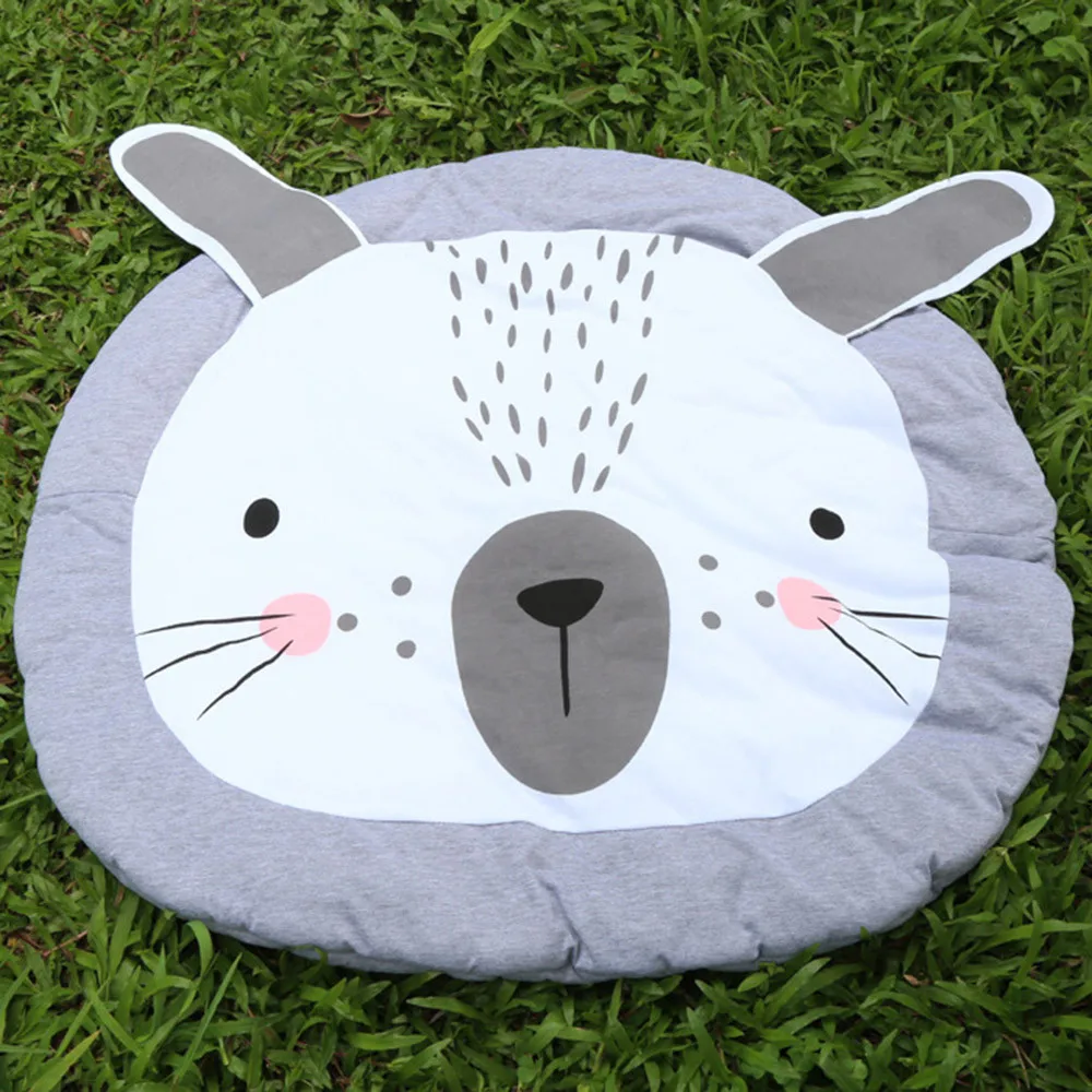 Gray A Мультяшный детский ползучий коврик, игровой коврик, одеяло, игровой коврик, украшение комнаты, детский игровой коврик, детский коврик, Детский ковер, tapis enfant - Цвет: Gray A