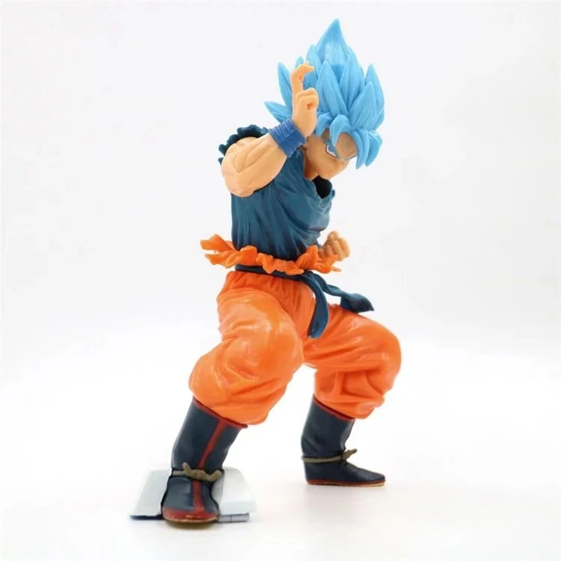 Dragon Ball Z Goku Figure Toy, 20 ° Aniversário, Cabelo Azul, Goku Super  Saiyajin Figura, Forma De Batalha, Modelo De Decoração, Presente De Férias  - AliExpress