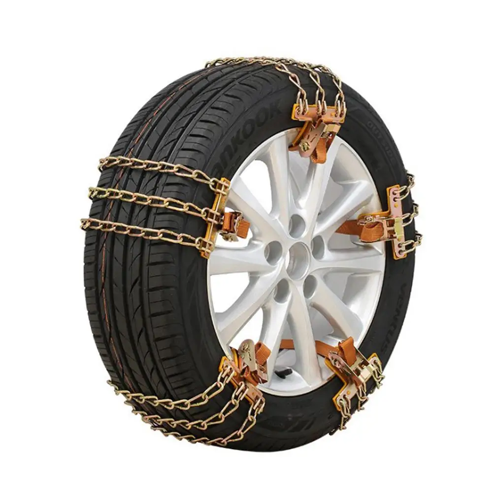 SUV Car Tyre Winter Roadway Safety Tire Snow Emergency Chain Adjustable Anti-skid Safety Balance Double Snap Skid Wheel Chains