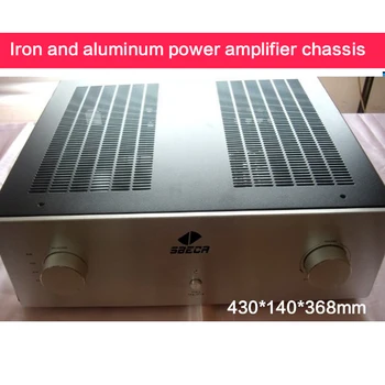 

Aluminum Power Amplifier Chassis DIY AMP-140B Audio Case Power Shell Amplifier Enclosure with RCA Terminal 430*140*368MM