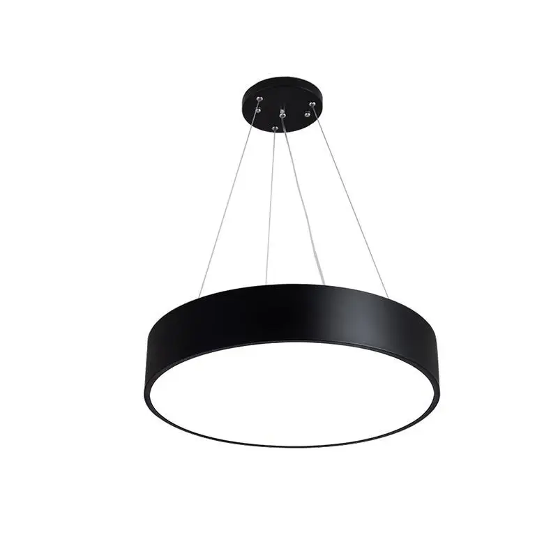 

High Quality Black White Modern Led Chandelier Round Chandeliers Ceiling For Living Room Bed Room Kitchen Lighting Fixture