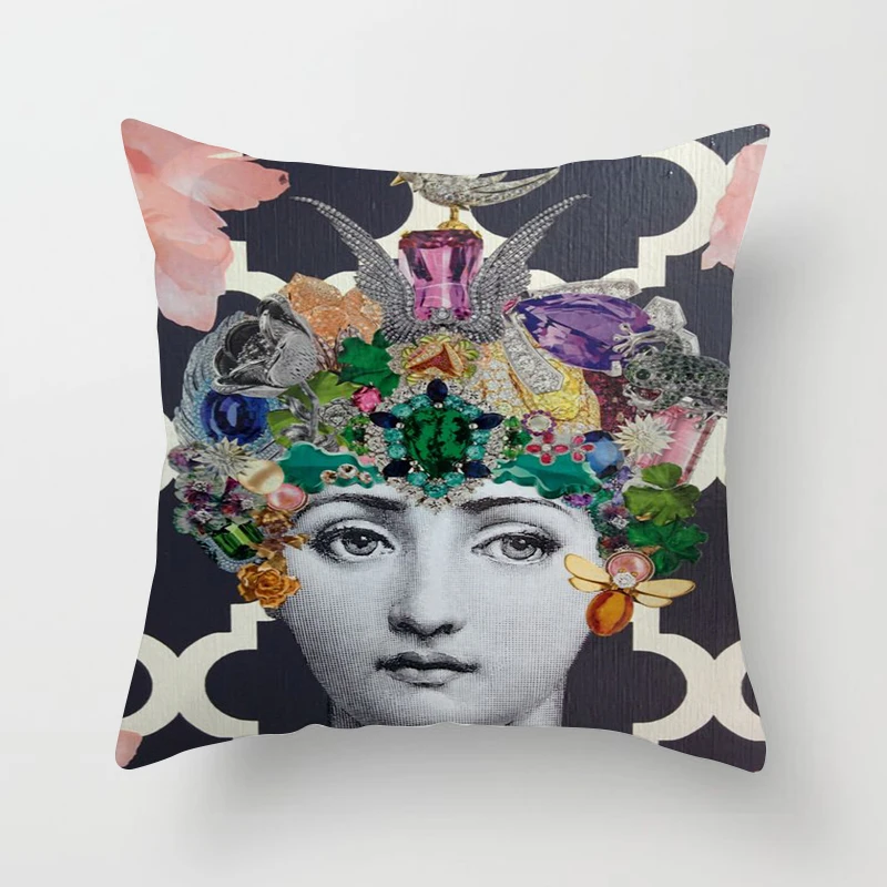 21 ZENGIA Ретро подушка fornasetti Обложка Art Master наволочка для дома/гостиной декоративные подушки Чехол для женщин - Цвет: 21
