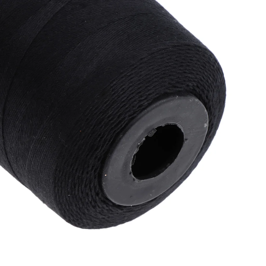 Black Cotton Thread For Wig Making Blocking Knitting Modeling Craft 902 Yard Black Cotton Thread For Wig Making Blocking Knitting Modeling Craft 902 Yard
