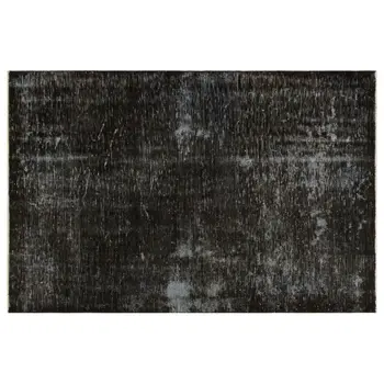 

Handmade Black Vintage Overdyed Turkish Area Rug 150x228 Cm-4'11''X7'6''