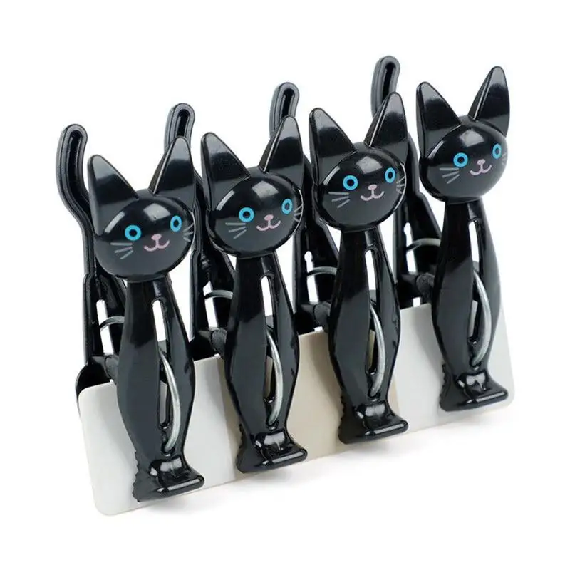 

Clothes Pegs Multifunction Beach Towel Clips Bed Sheet Handdoek Socks Windproof Clothespins Cats Plastic Creative Cute
