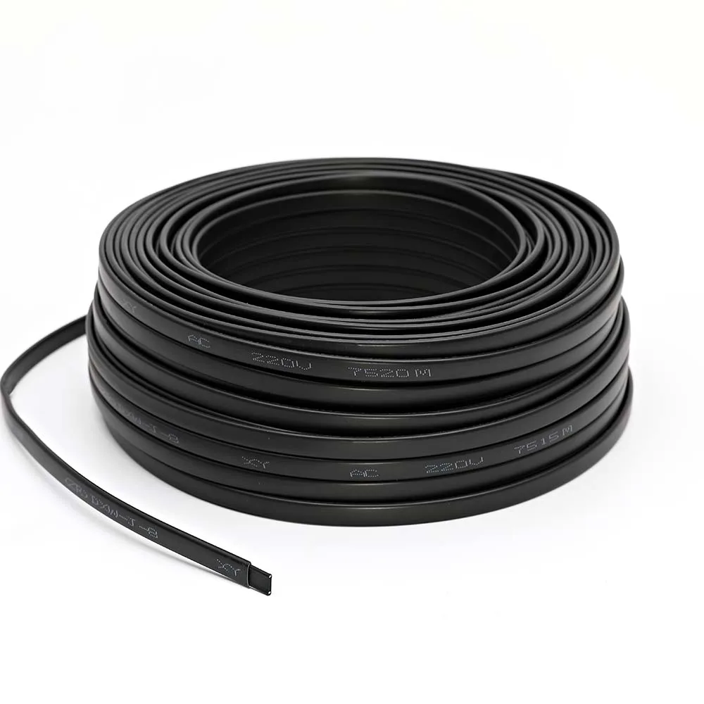 8mm Width 20W/m can be used inside pipes Self-regulating Freeze Protection Heating Cable/Hot wire for defrost, snow melting,etc